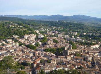 Clermont-L'Hérault - vue aérienne centre-ville