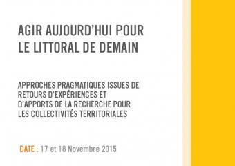 page de garde du programme agir pour le littoral