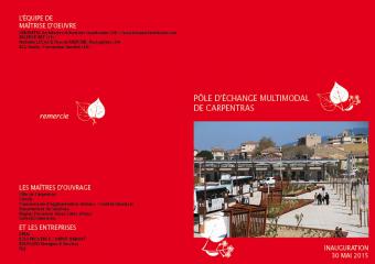 NL affiche inauguration Pôle d'Echange Multimodal à Carpentras